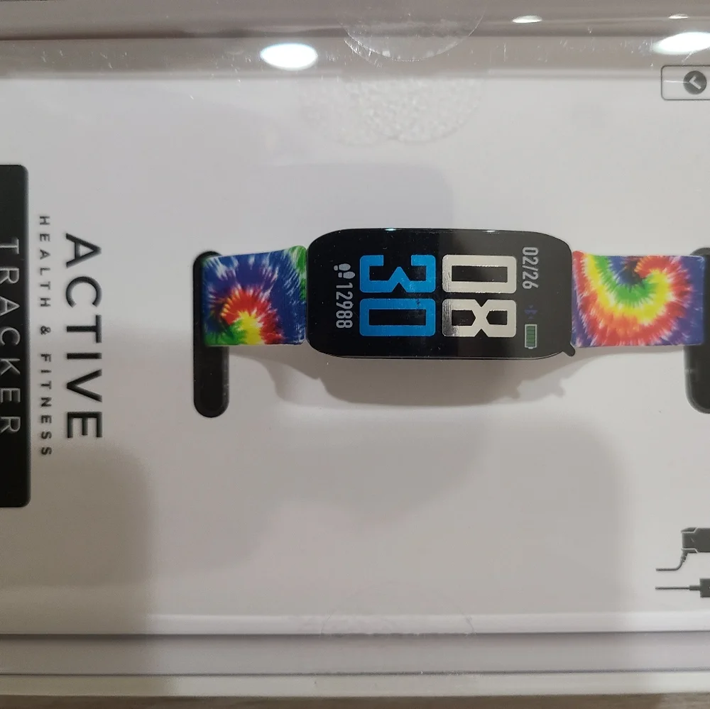 iTouch Active Smartwatch with Colorful Tie-Dye Band